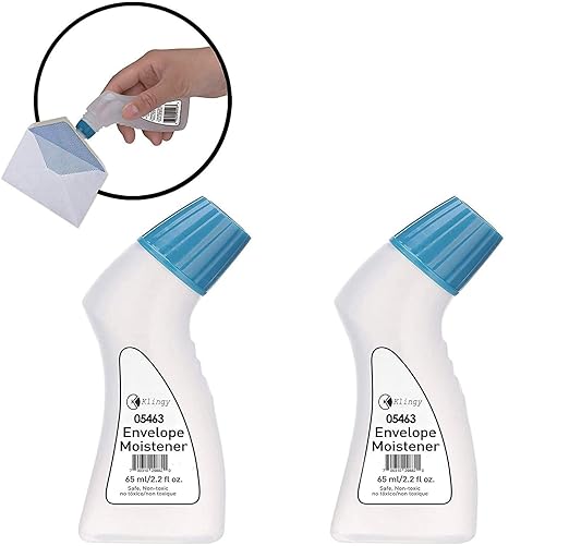 Envelope Moistener with Adhesive Clog Free, FastDrying, Quickly