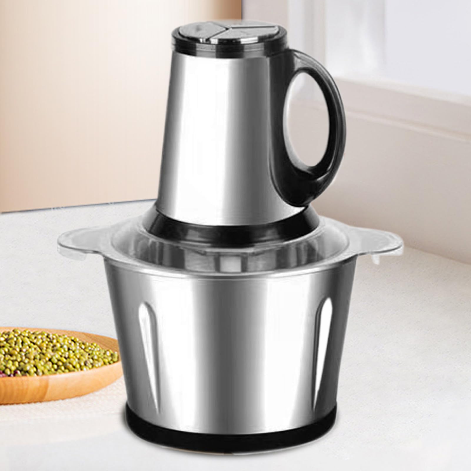 Picadora Eléctrica Para Verduras Acero Inoxidable Portátil Ajo, Frutas