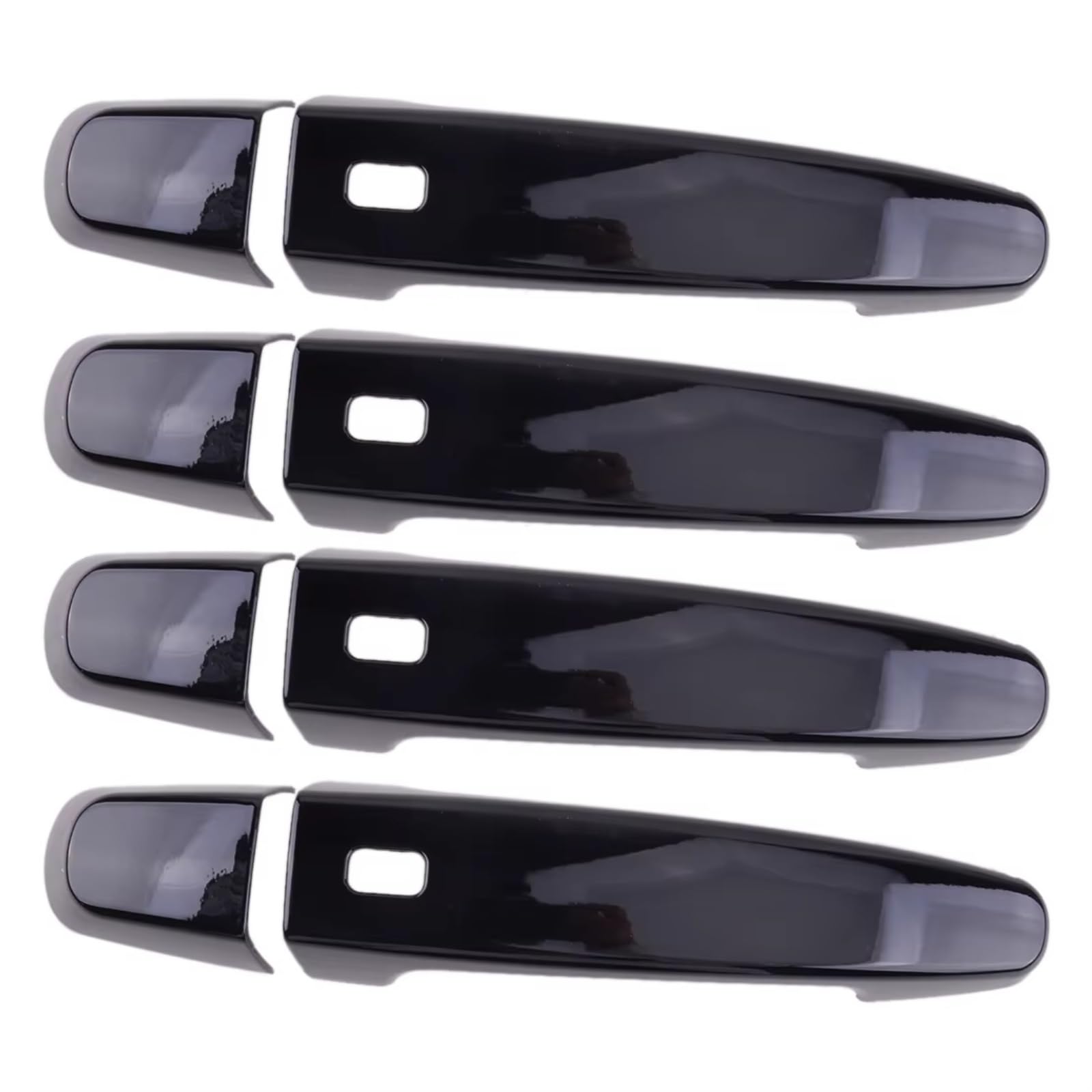 DSPOLIMV Outer Door Handle Cap Compatible with Chevrolet for Chevy for Malibu 2016-2020 for Impala 2013-2020 1 Set Glossy Black Side Door Handle Cover Trim Cap ABS
