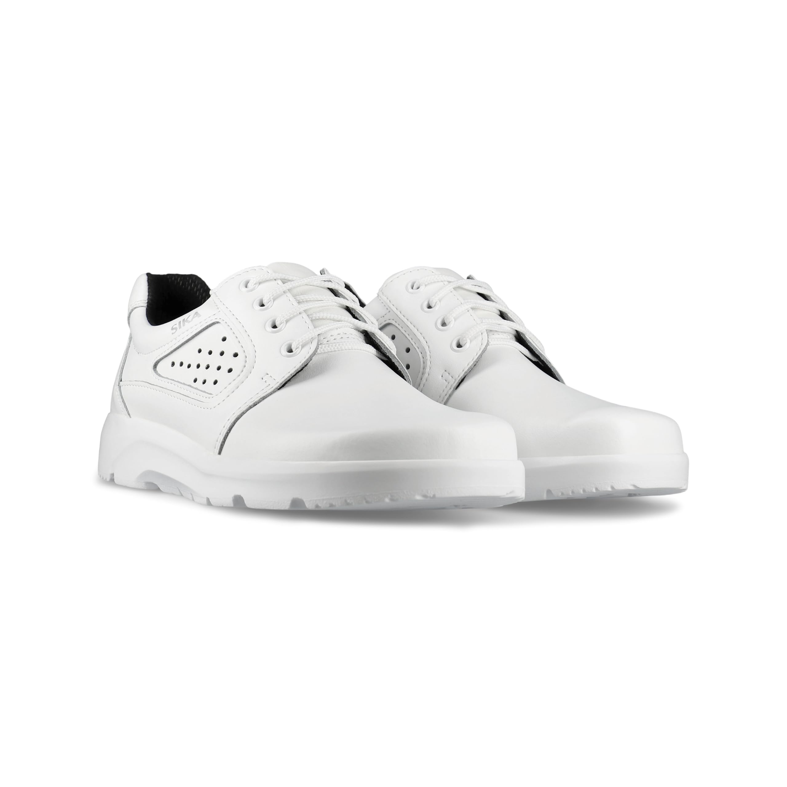 SIKA Optimax Unisex-Schnürschuh, bequemer Schuh für Krankenhauspersonal, rutschfeste PU-Sohle, perforiertes Permair Leder, antibakterielle, waschbare Innensohle für den Medizin & Dienstleistungssektor