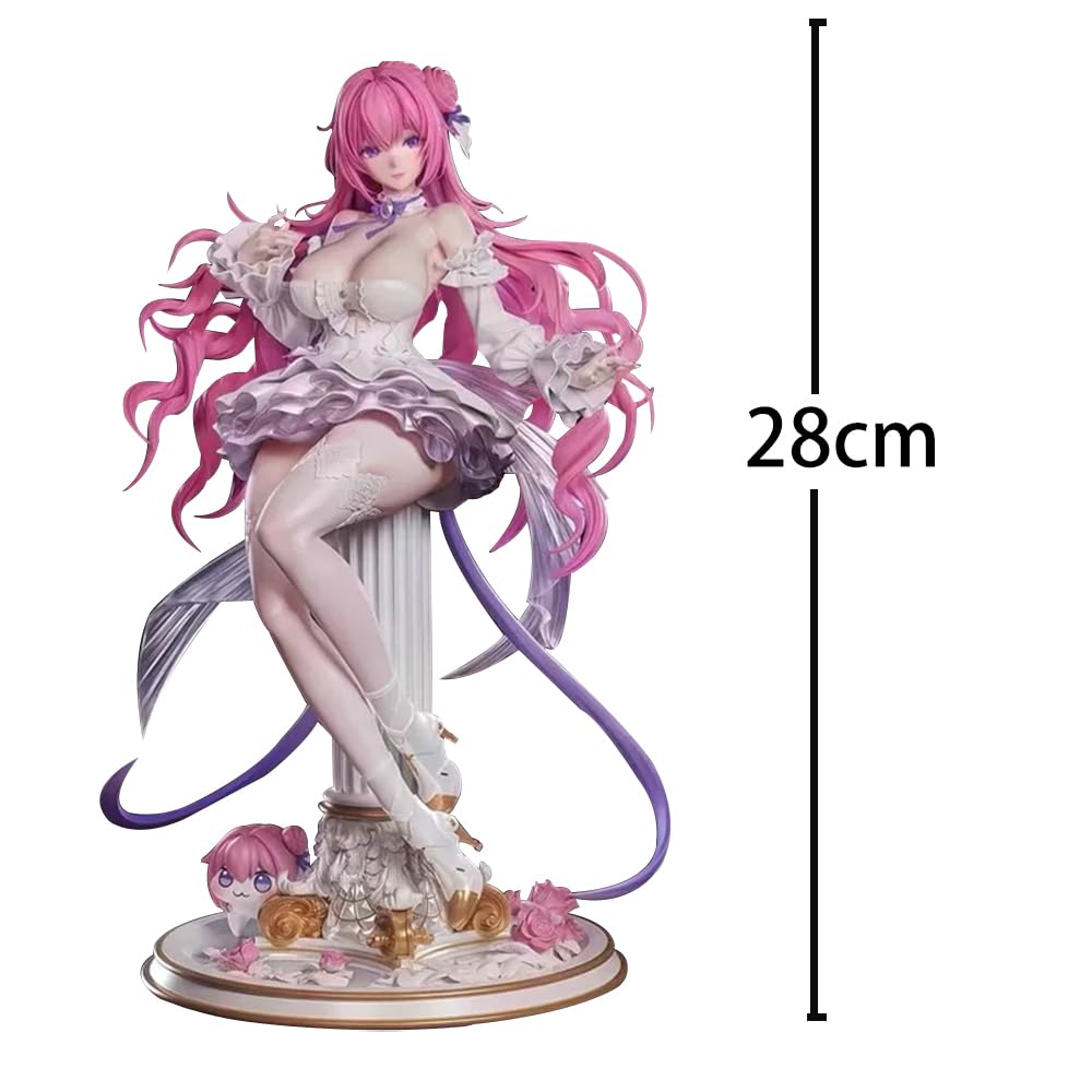 Figurka Dorothys figurka anime, 28 cm NIKKE figurka model duży rozmiar różowa figurka dziewczyny z podstawą filaru dekoracja biurka przedmioty kolekcjonerskie prezent