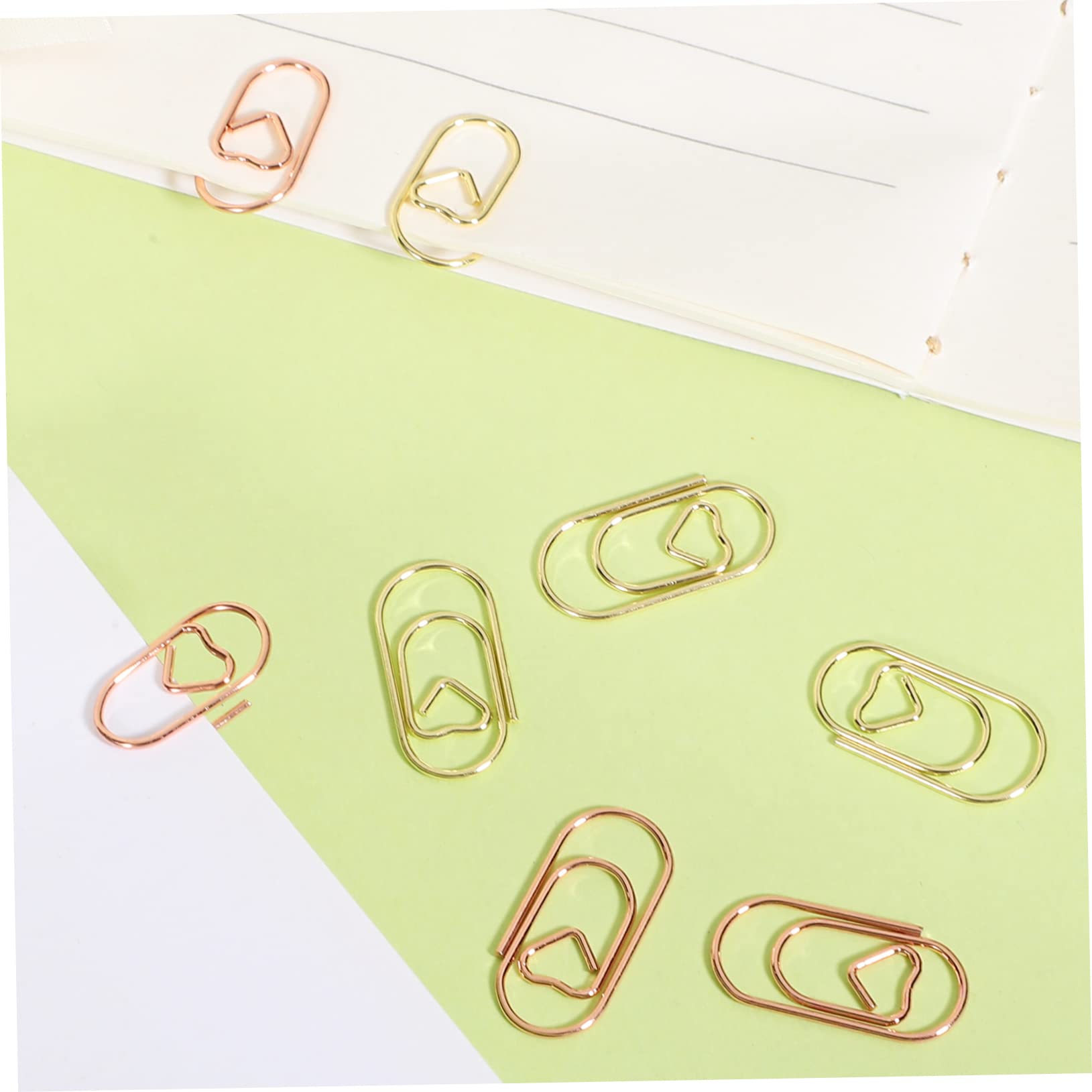 STOBOK 800stücke Herzförmige Büroklammern Love Paper Clips Für Notizen Lesezeichen Und Scrapbooking Dekorative Clips Und Roségold Für Büro Und Schule