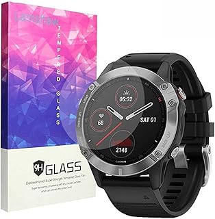 for Garmin Fenix 6 Screen Protector, Ceston 9H Tempered Glass Screen Protector for Garmin Fenix 6/Garmin Fenix 6 Pro/Garmin Fenix 6 Sapphire (3 Pack)