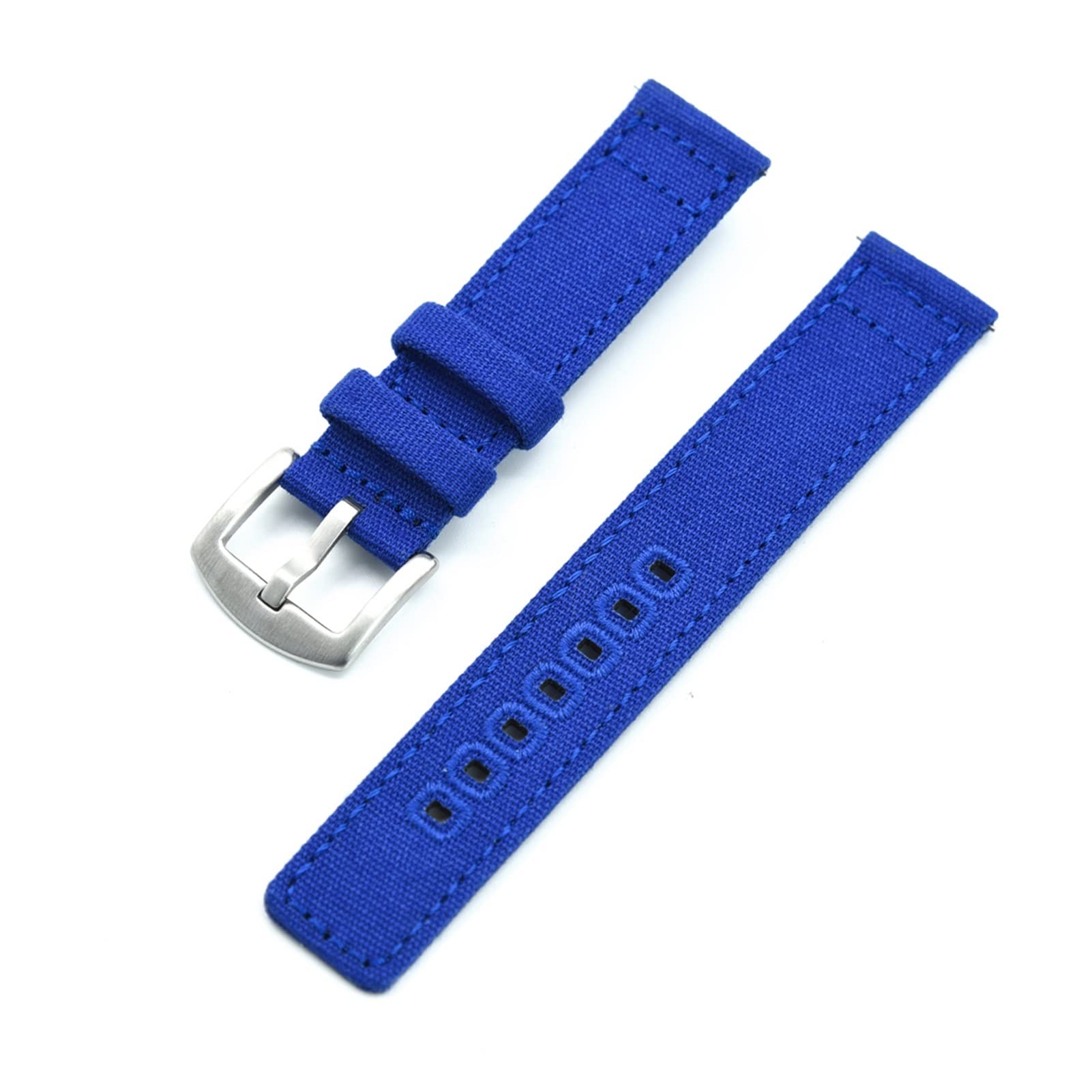 Correa de nailon 20mm y 22mm quick release spring watch band canvas textil para reloj 7
