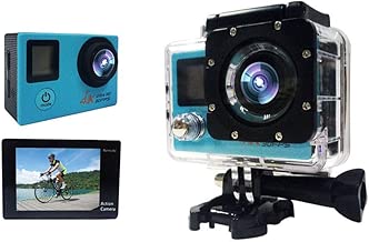 QYL Camera 4k 30EPS Full HD Waterproof Sports Camera 16 Million Pixels Sound Recording 170 Degree Wide-angle Lens Portable Camera Color Blue QYL Camera 4k 30EPS Full HD Waterproof Sports Camera 16 Million Pixels Sound Recording 170 Degree Wide-angle Lens Portable Camera Color Blue