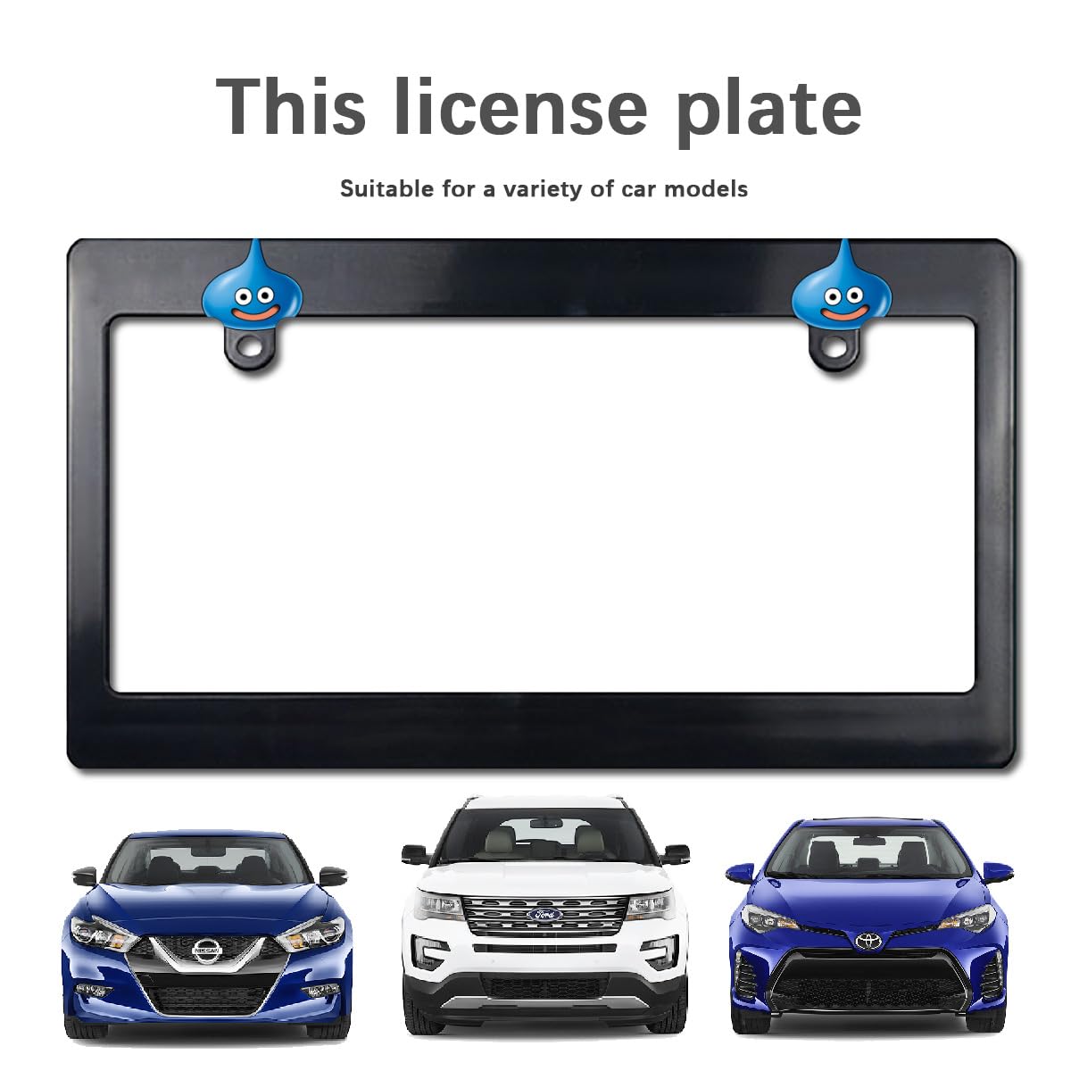 Amazon.co.jp: スライム ナンバーフレーム 車用 ナンバープレート枠