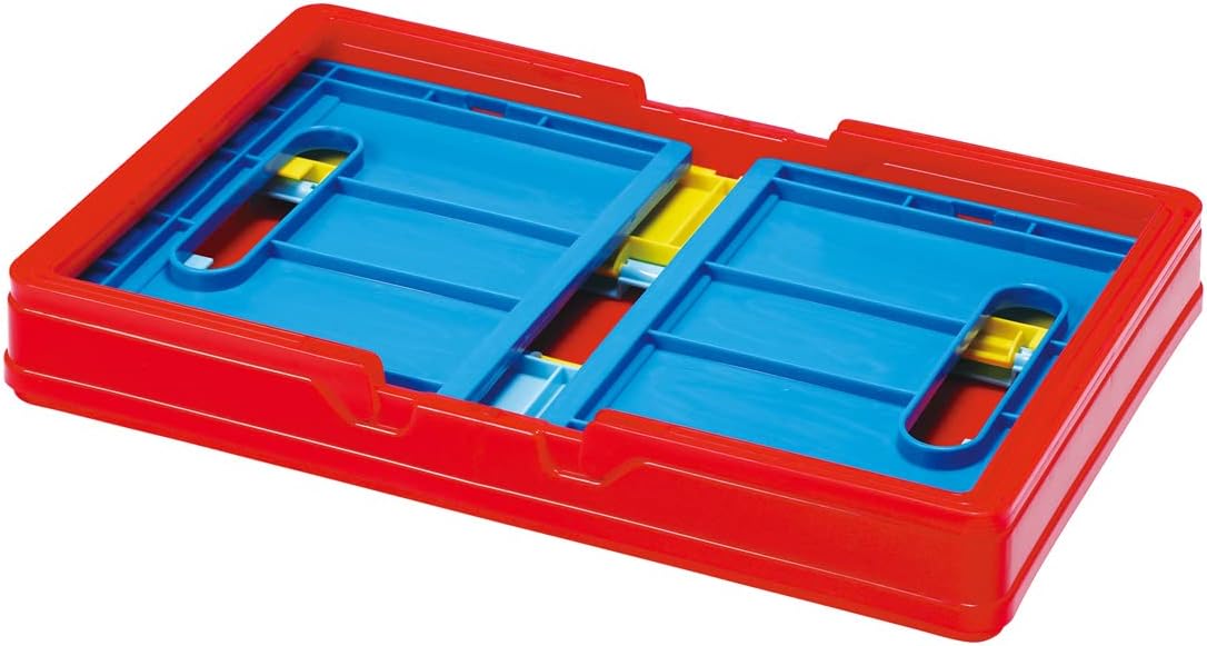 スケーター(Skater) 折りたたみ 収納ボックス おもちゃ箱 ハンドル付き 積み重ねバスケット プラレール 38x25x19.5cm BWOT13-A