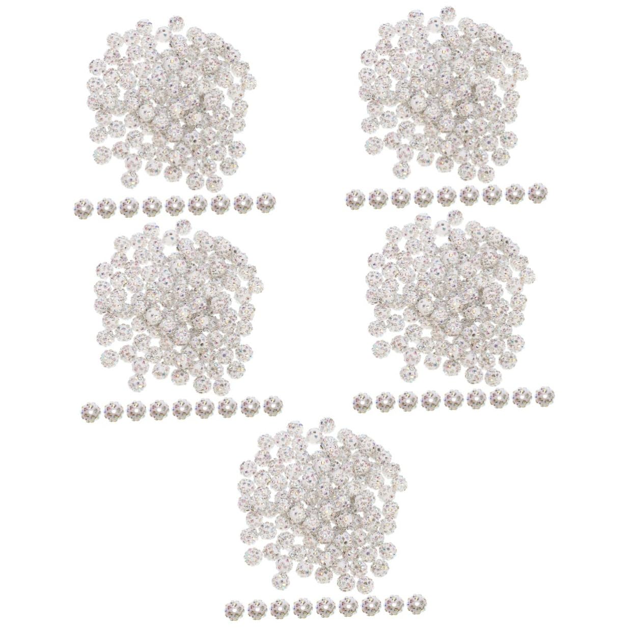 SEWACC 500piezas Abalorios Brillantes Ab Para Fabricación De Joyería Espaciadores De Rhinestone Para Pulseras y Manualidades Perfectos Para Decorar Ropa y Accesorios