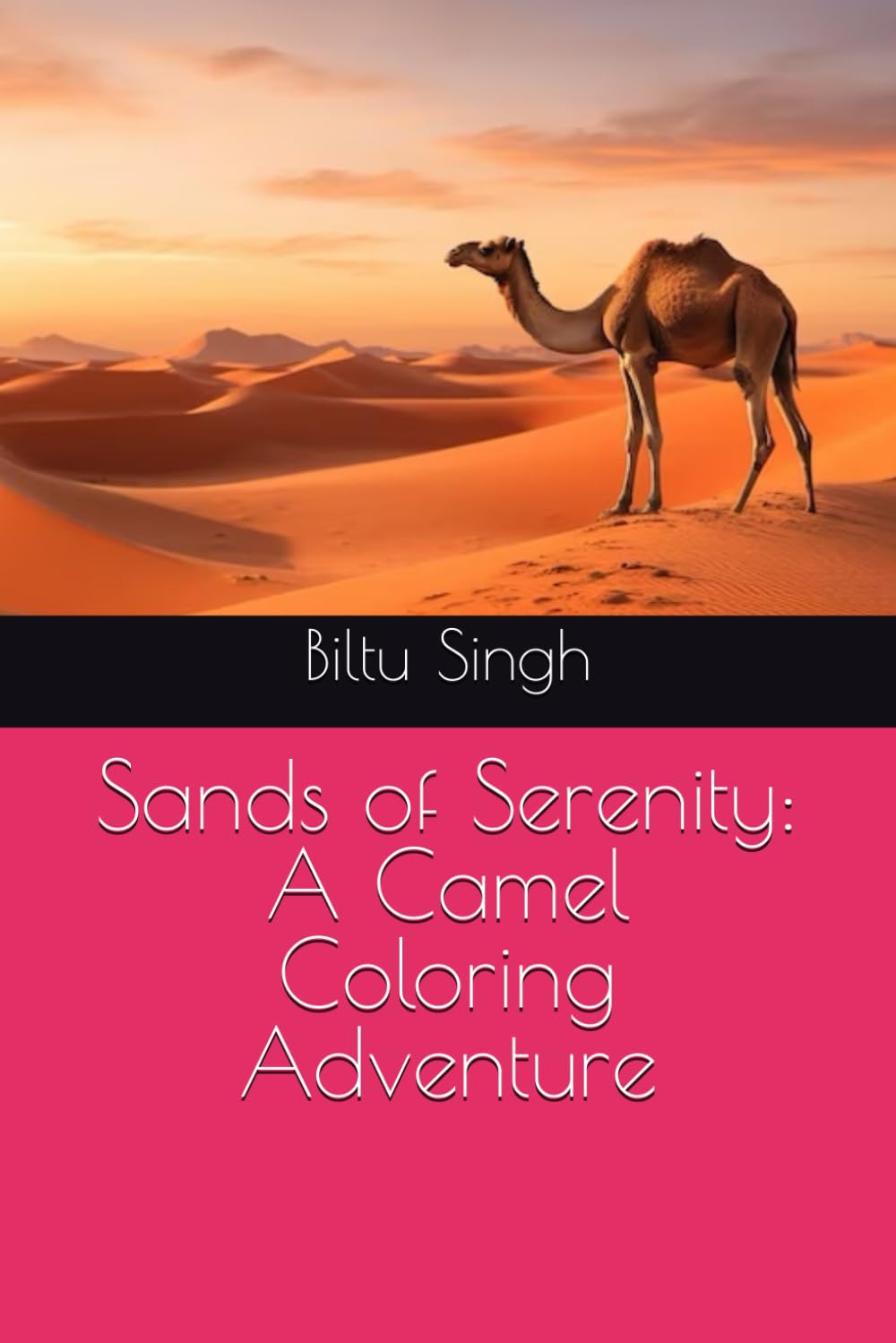 Sands of Serenity: A Camel Coloring Adventure