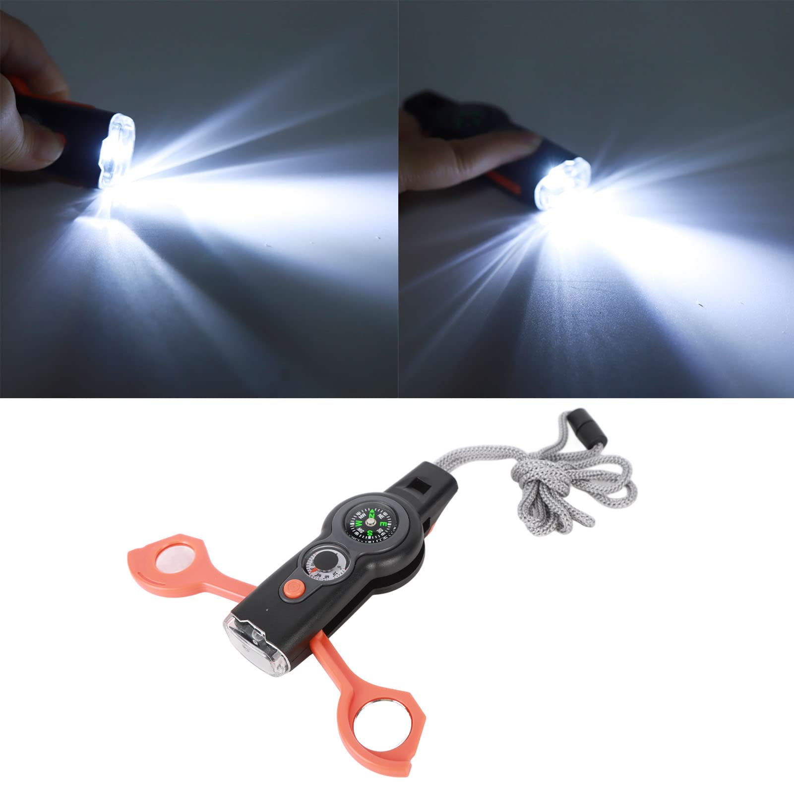 Sifflet de survie multifonction Morpilot avec boussole – randonnée / camping / kit d'urgence - Sport & Plein air