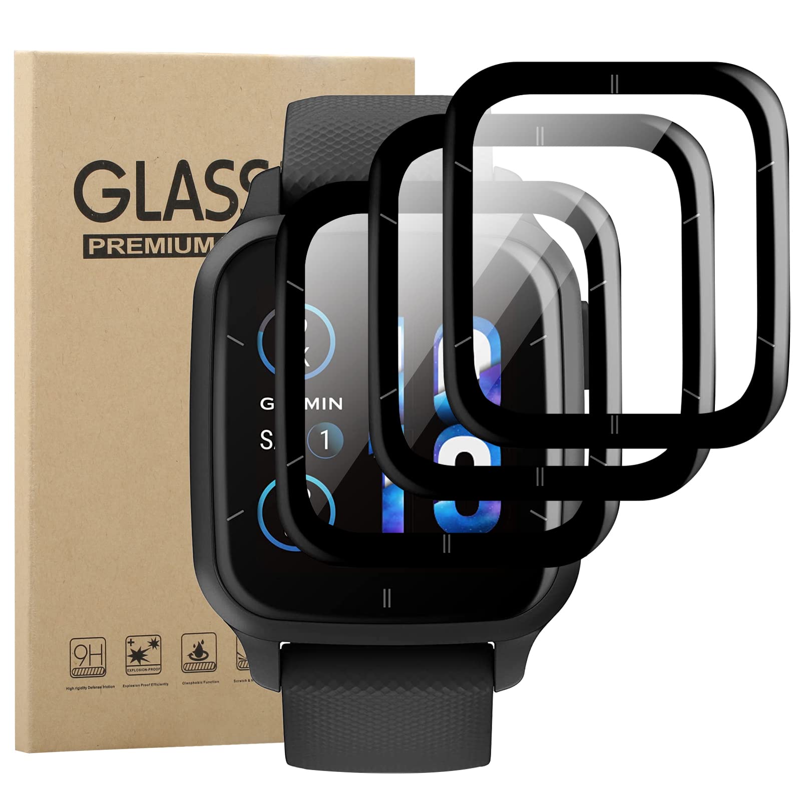 Protection Écran TPU Pour Garmin Venu Sq 2 / Sq 2 Music - [3 Films] Anti-Rayures, Haute Transparence, Installation Facile