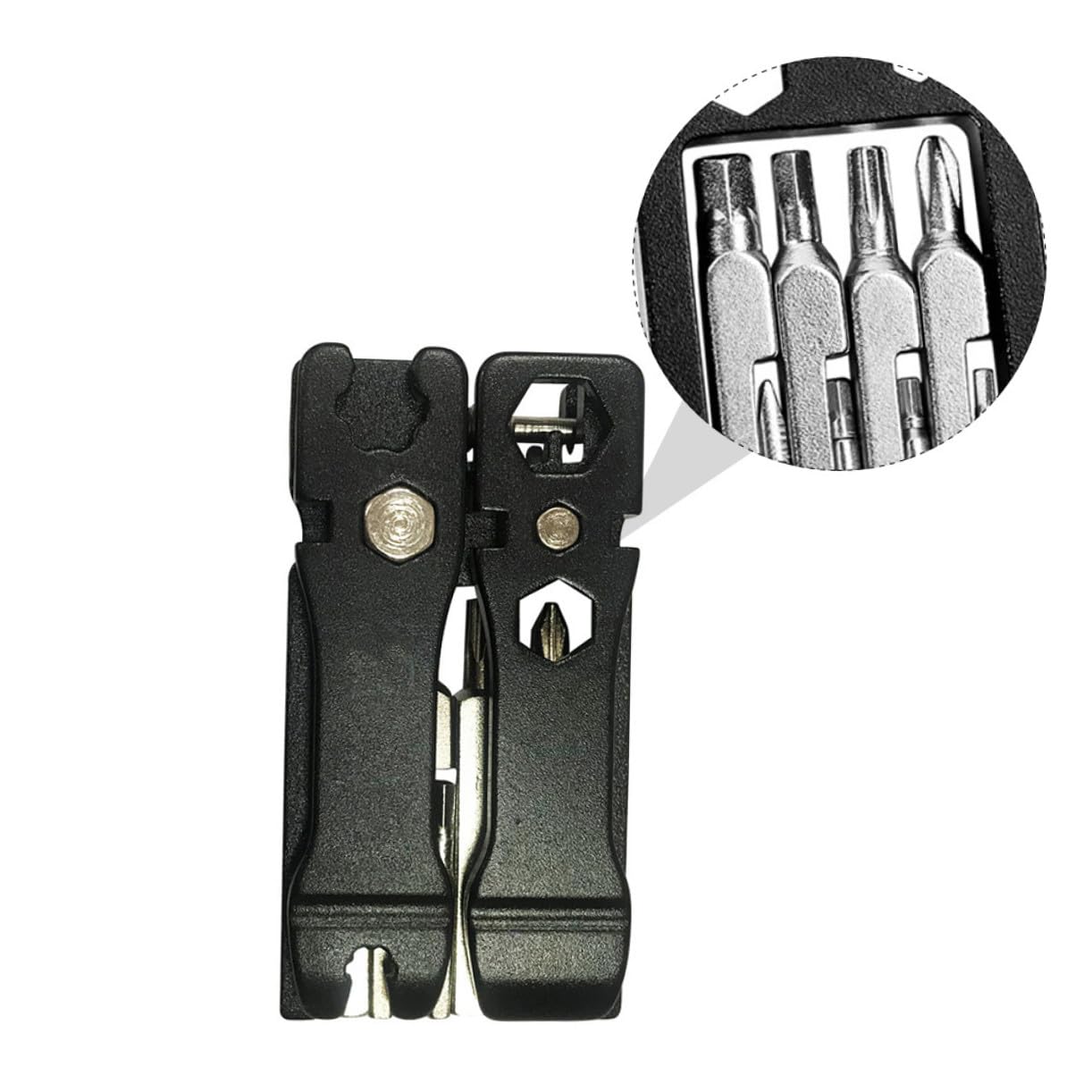 UPKOCH 2 Pezzi Strumento Multi per Riparazione Bici Kit Portatile Cacciavite Chiave e Regolatore per Officina