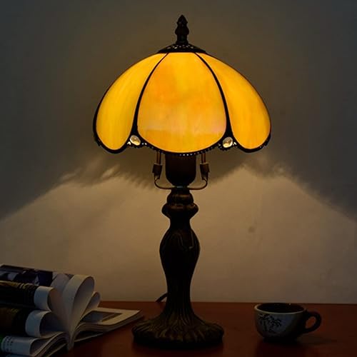 Miniatura 3 de Errzom Lámpara pequeña Tiffany para dormitorio mesita de noche mesa ambiental mesa de noche decoración de rosa mini luz nocturna lámpara de mesa de