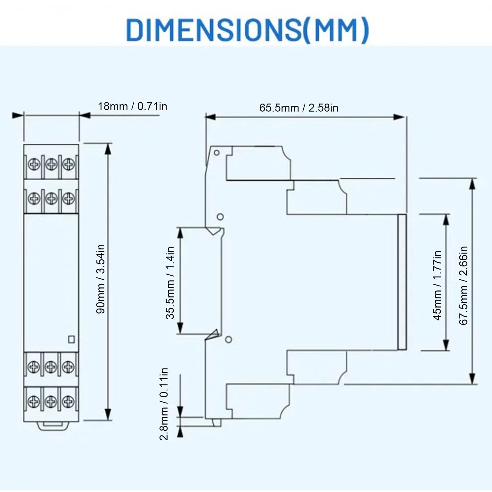 Hyuduo 3-fazowy Miernik Mocy, materiał ABS, Monitorowanie Danych w Czasie Rzeczywistym, Dokładny Pomiar Energii dla Domów i szkół