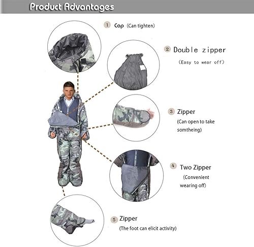 Miniatura 4 de Gaorui Saco de dormir de momia humanoide saco de dormir al aire libre camping saco de dormir invierno interior al aire libre portátil ultraligero