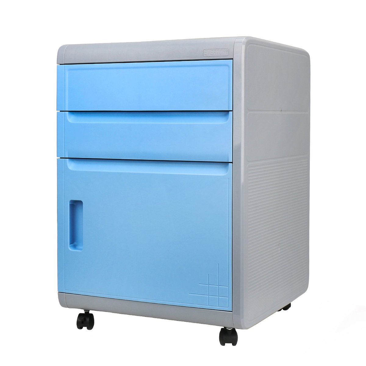 Buy 3 Drawer Mobile File with Combination Lock, EVERTOP Storage