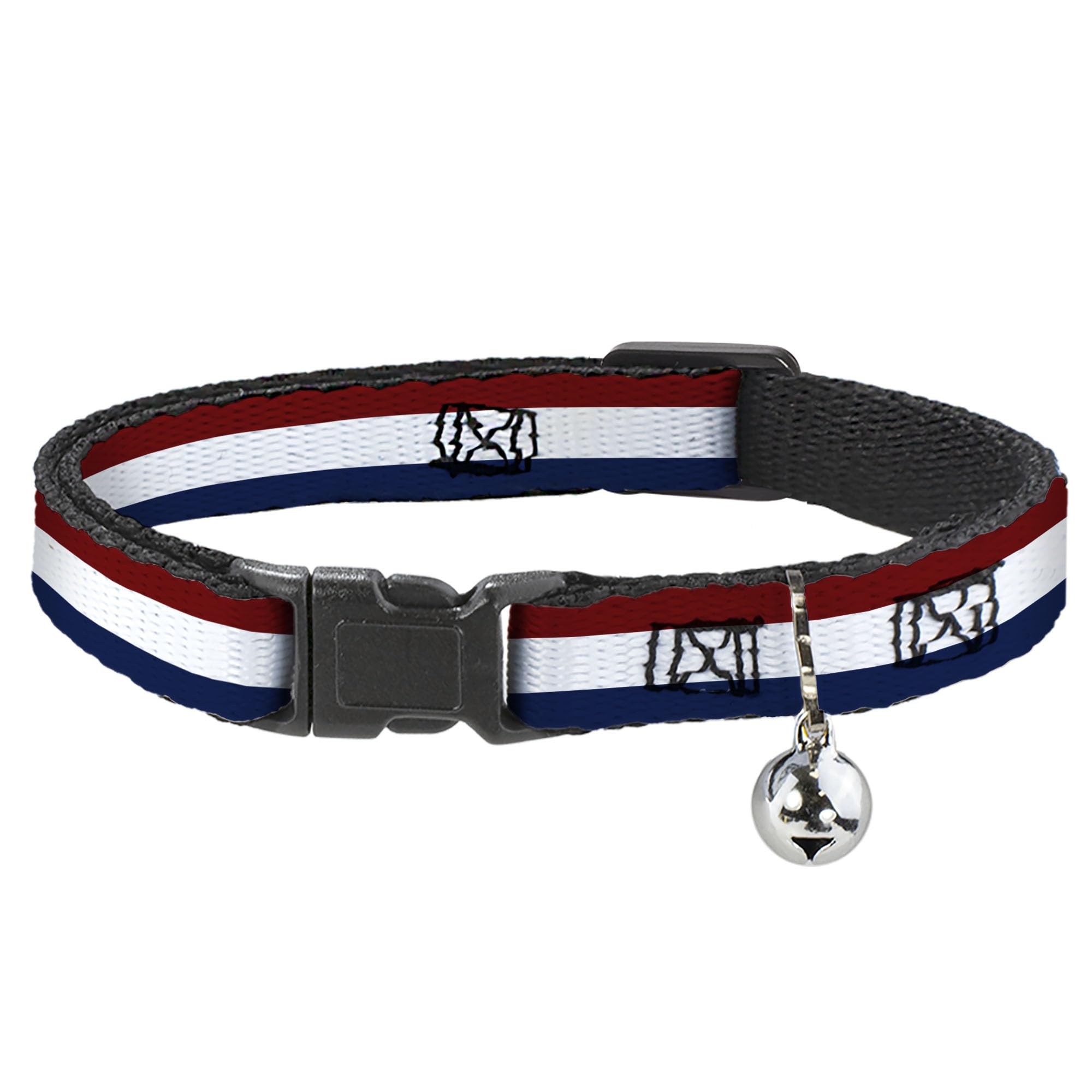 Collar para Gato de Rayas Buckle-Down para Exploraciones Seguras en Casa