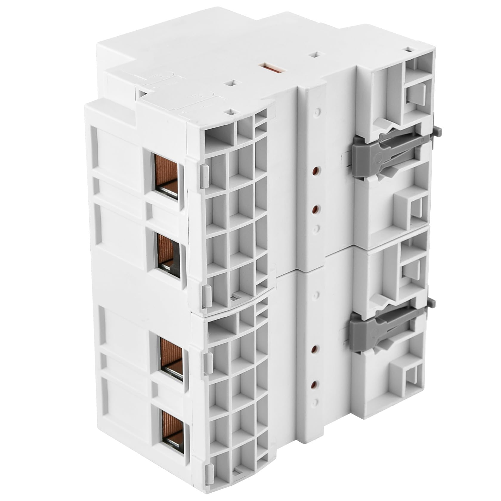 Heschen Contacteur CA domestique, HSR1-100, Ie 100A, 4 pôles, quatre normalement fermés, tension de bobine AC 220V, montage sur rail DIN 35mm