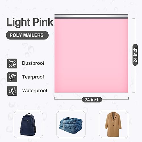 Miniatura 114 de UCGOU Sobres de polietileno de 14.5 x 19 pulgadas, color negro, paquete de 100 bolsas de envío grandes #7, sobres de correo gruesos fuertes y Negro