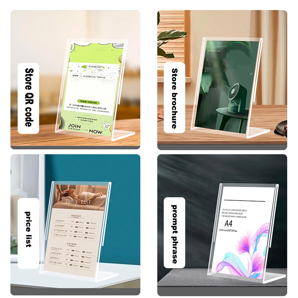 Reclamestandaard T-vorm 6 Stuks A5 Tafelstandaard - Glashelder Acryl Menukaarthouder Voor Restaurant, Café Of Kantoor (T-vorm) Kantoor Presentatie Standaard Reclamestandaard T-vorm 6 Stuks A5 Tafelstandaard - Glashelder Acryl Menukaarthouder Voor Restaurant, Café Of Kantoor (T-vorm) Kantoor Presentatie Standaard