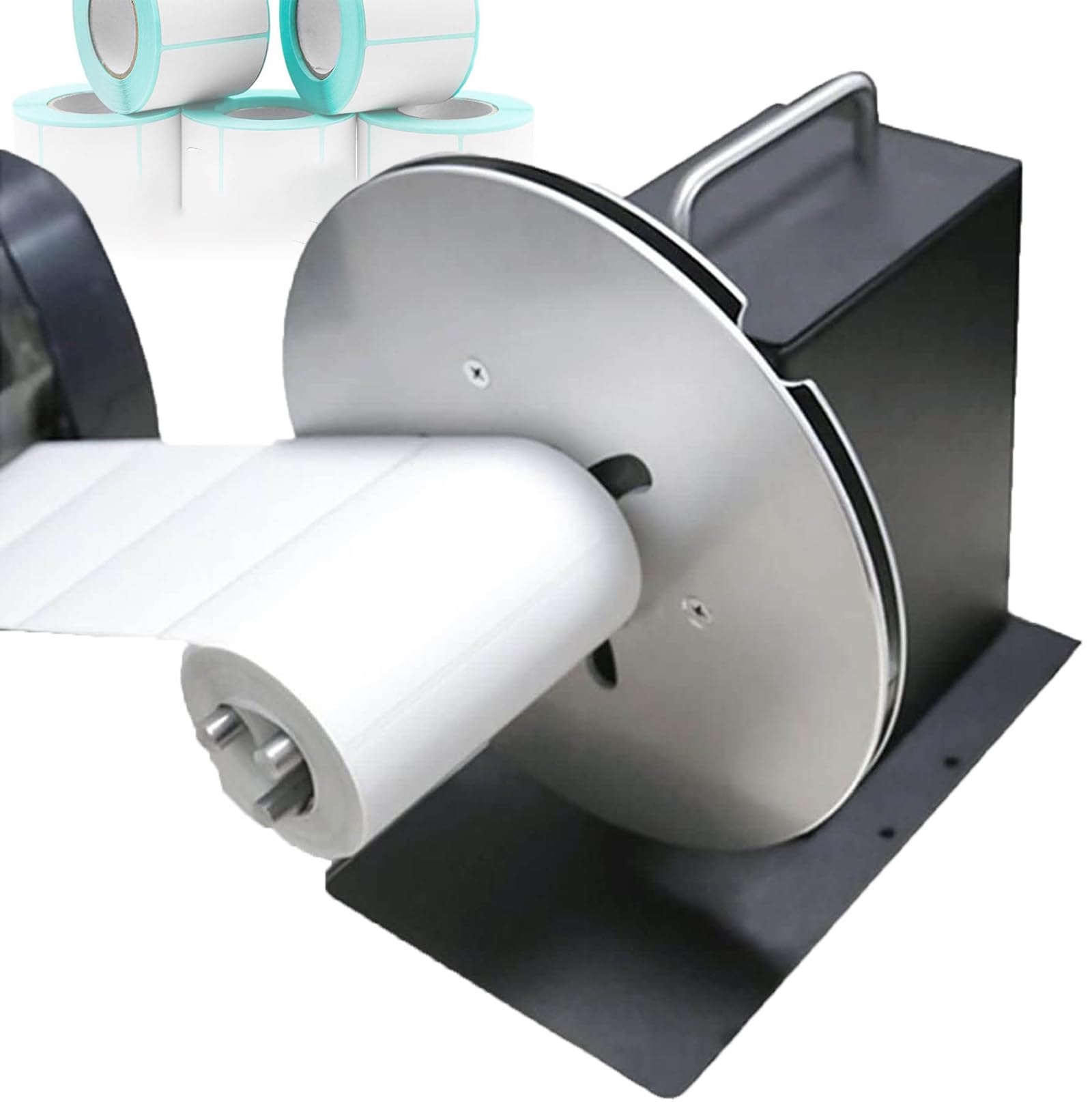 R9/R9+ Label Rewinder W/Gear Lever(Rewind Diameter: 220mm), Adjustable Label Rewinder, Rewind Speed: 1-12 Inches/Second, Width:5-120/150mm,R9+