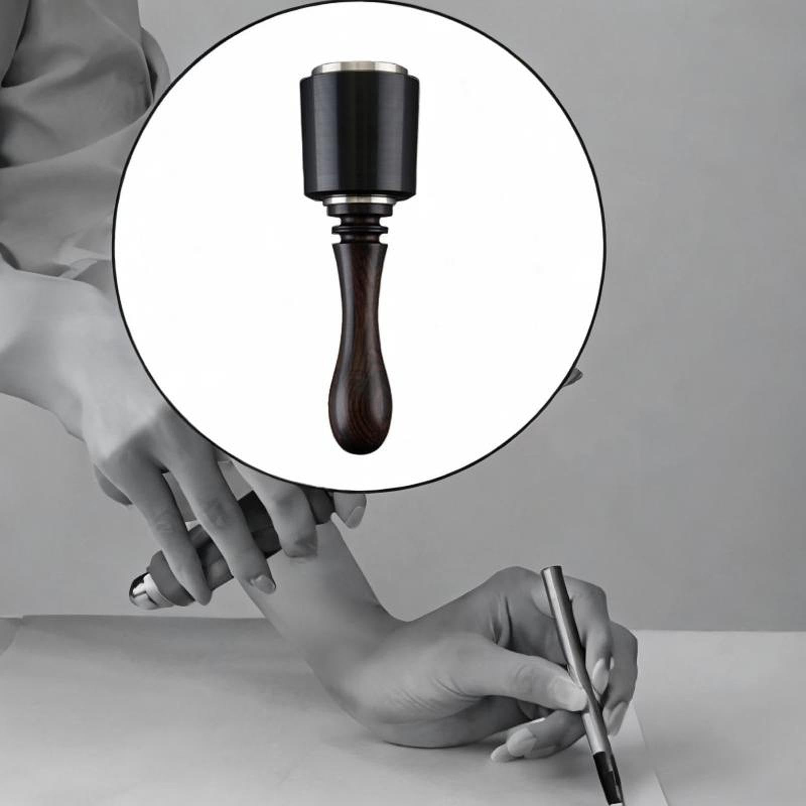 Martillo para Tallar Cuero, Mazo, Martillo para Bricolaje, Herramienta de Estampado, Mazo de Madera, Construcción Robusta Hecha de Madera Y Nailon, Ad, Largo Negro, Individual