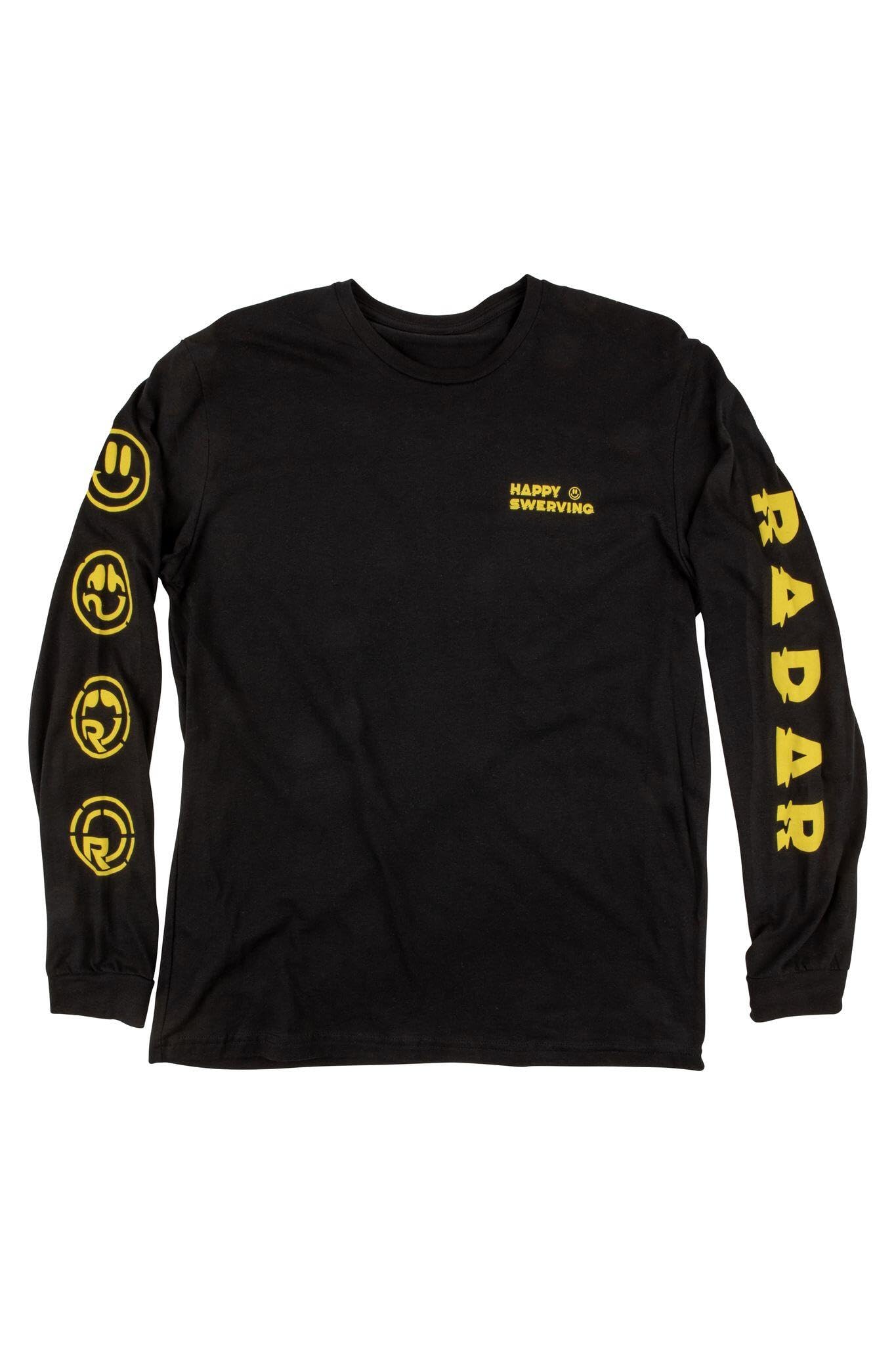 Radar Happy Swerving Long Sleeve Tee - Black - 2XL
