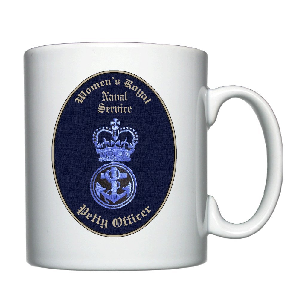 Women's Royal Naval Service WRNS Petty Officer Cap Badge - Personalised Mug