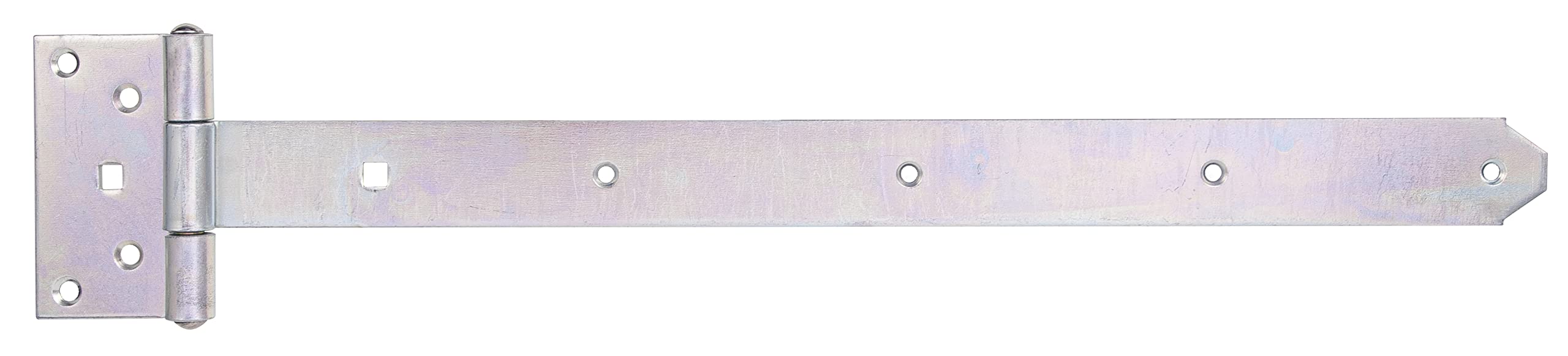 Alberts 311018 Tee Hinge | with Pressed pin | electrogalvanised, Thick-Layer-passivated | Strip 491 x 40 mm | Hinge 103 x 59 mm