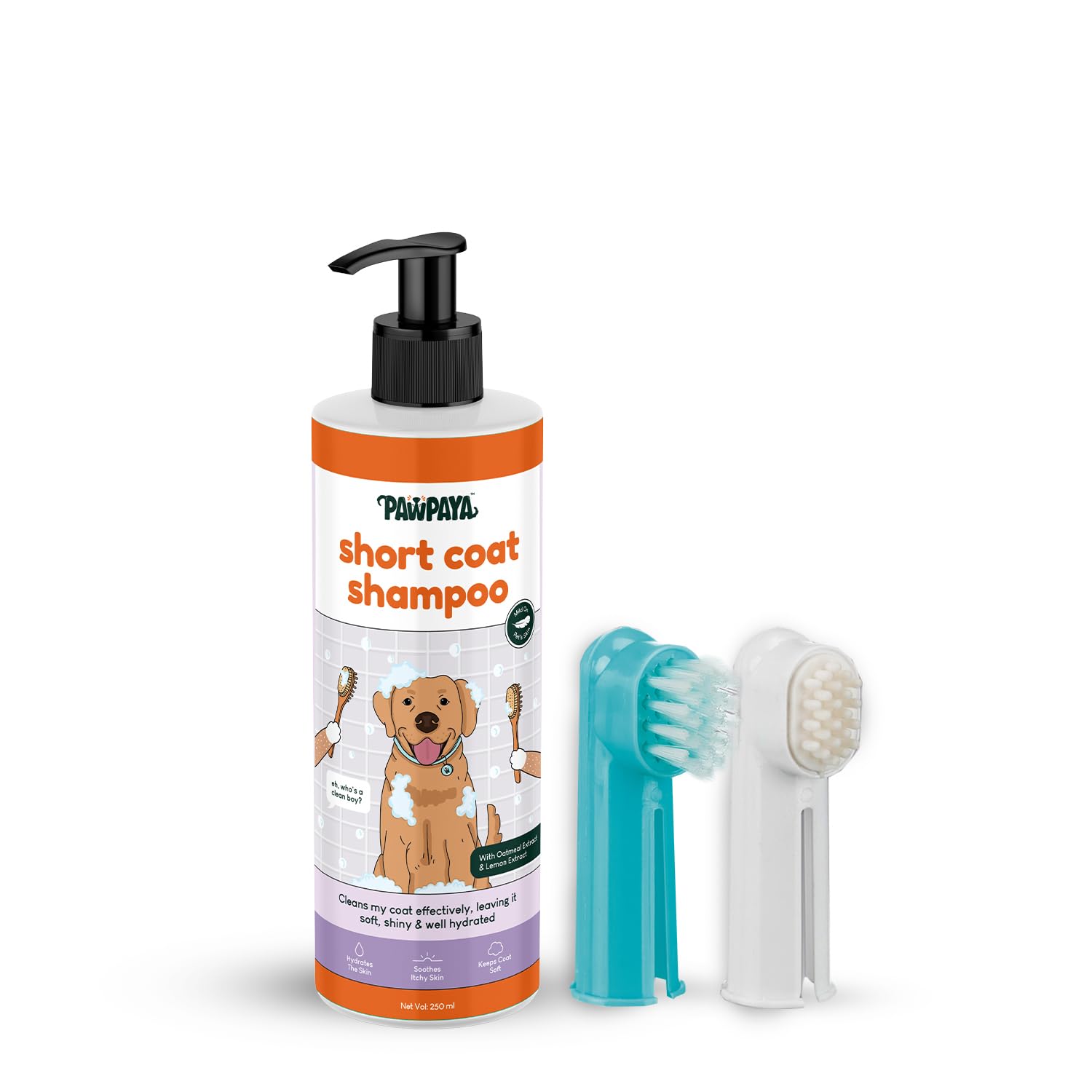 PAWPAYA Get Free Finger Toothbrush And Massage Brush Set With Pawpaya Short Coat Oatmeal Shampoo For Dogs, 100% Vegan, Sulphate & Paraben Free, Makes Coat Soft & Supple, 250 Milliliter (B0C93QZXF9) Amazon Price History, Amazon Price Tracker