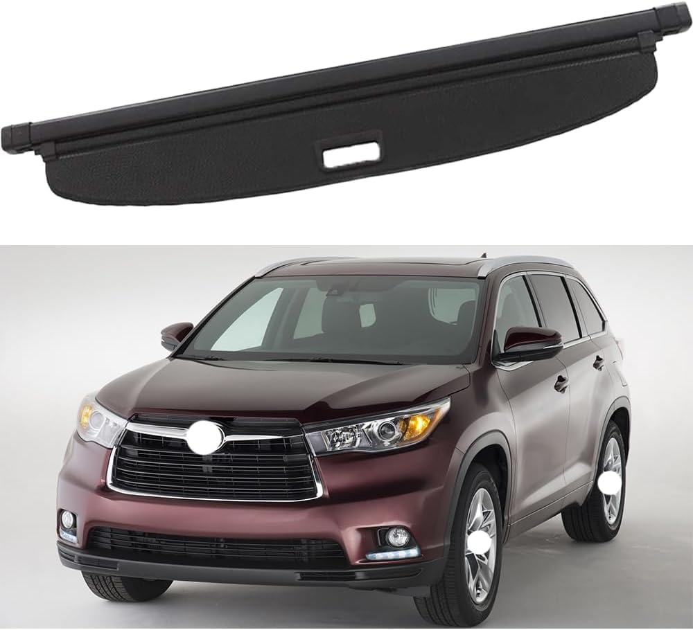 Cubreobjetos retráctil para maletero de Toyota Highlander 2010-2014 cubierta trasera