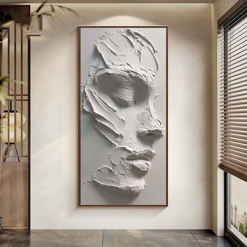 Cuadro abstracto de rostro humano para decorar tu sala de estar