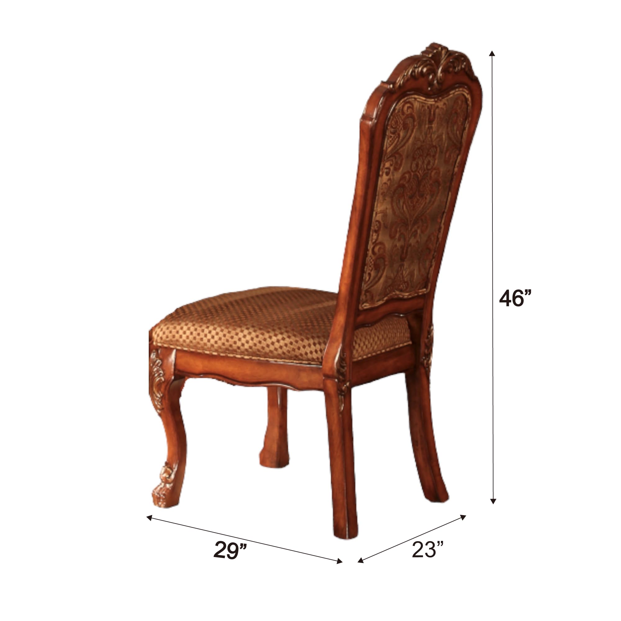 Amazon.com - ACME Dresden Side Chair (Set-2) - 12153 - Fabric