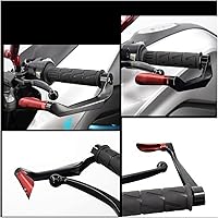 Vista 5 de Protectores de palanca de motocicleta contra caídas para BMW G650GS 2008 2009 2010 2011 2012-2016 G 650 GS 2013 2014 2015 (color gris)