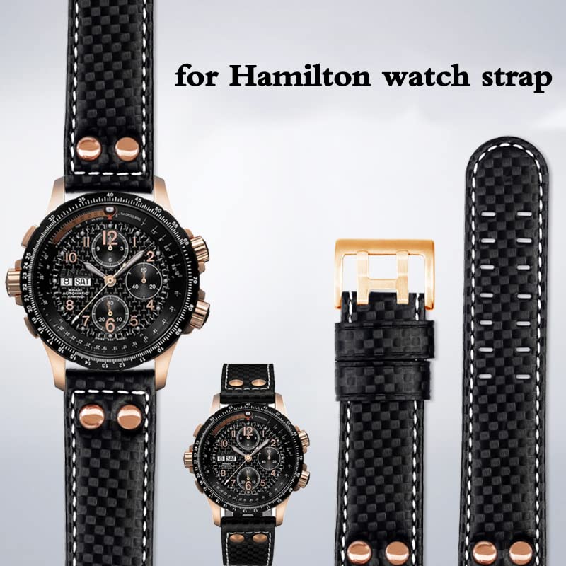 Correa de fibra de carbono de 22mm para Hamilton Khaki: estilo diario 2