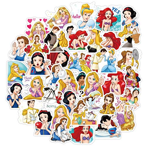 Preisvergleich Produktbild JIAQI Prinzessin PVC wasserdichte Aufkleber Scrapbooking Briefpapier DIY Aufkleber Schulbürobedarf 40 Stück / Set