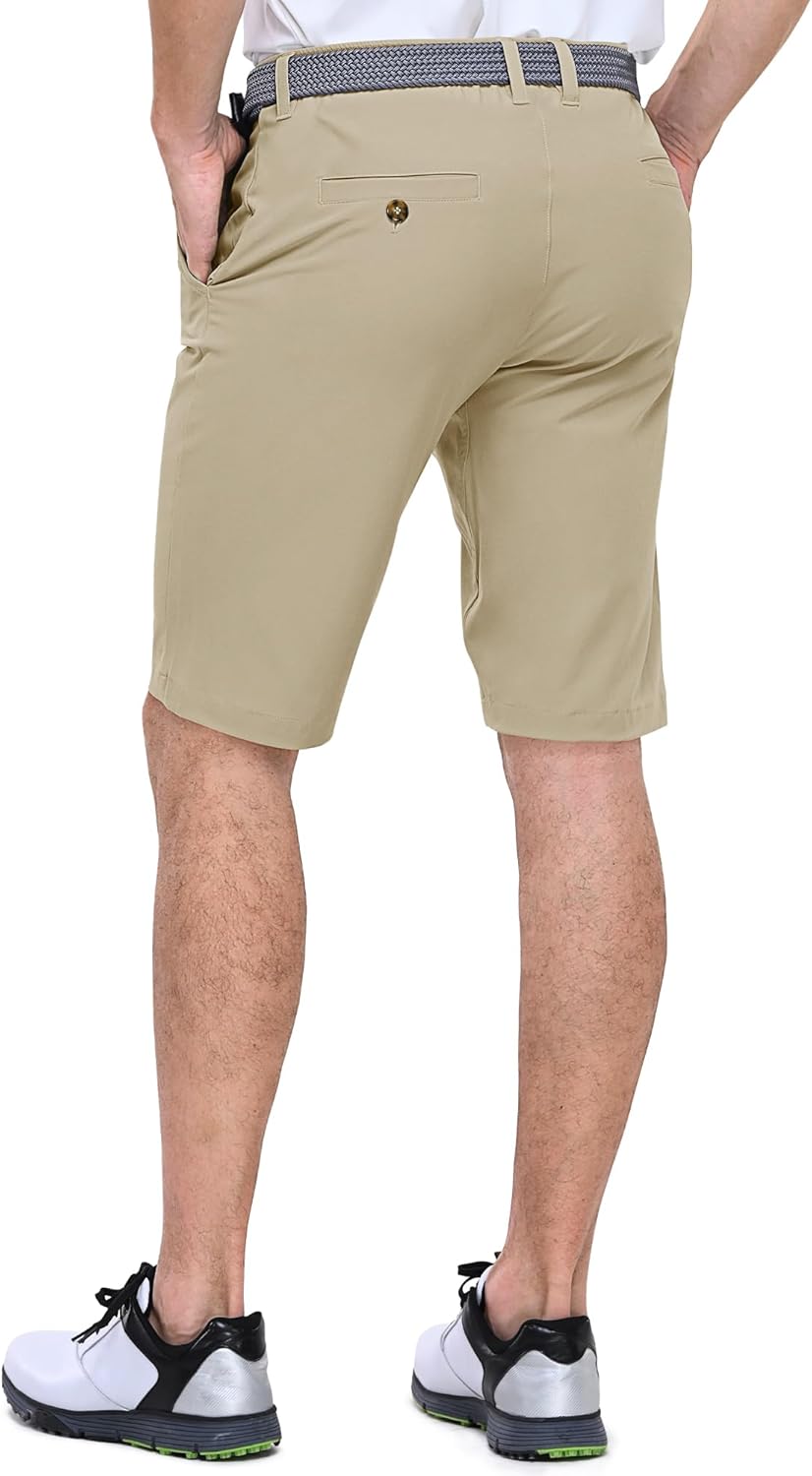Outdoor Ventures Men's Golf Shorts 11" Inseam Classic-Fit Flat Front Stretch Casual Shorts with Pockets Summer Hiking Travel - Image 2