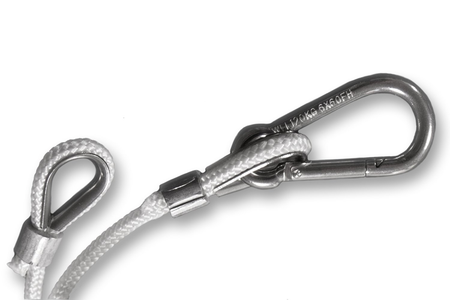 Vaskula 25m Nylon Seil 6mm Mit Haken - Wetterfestes Abspannseil Für Fahnenmast & Segelboot