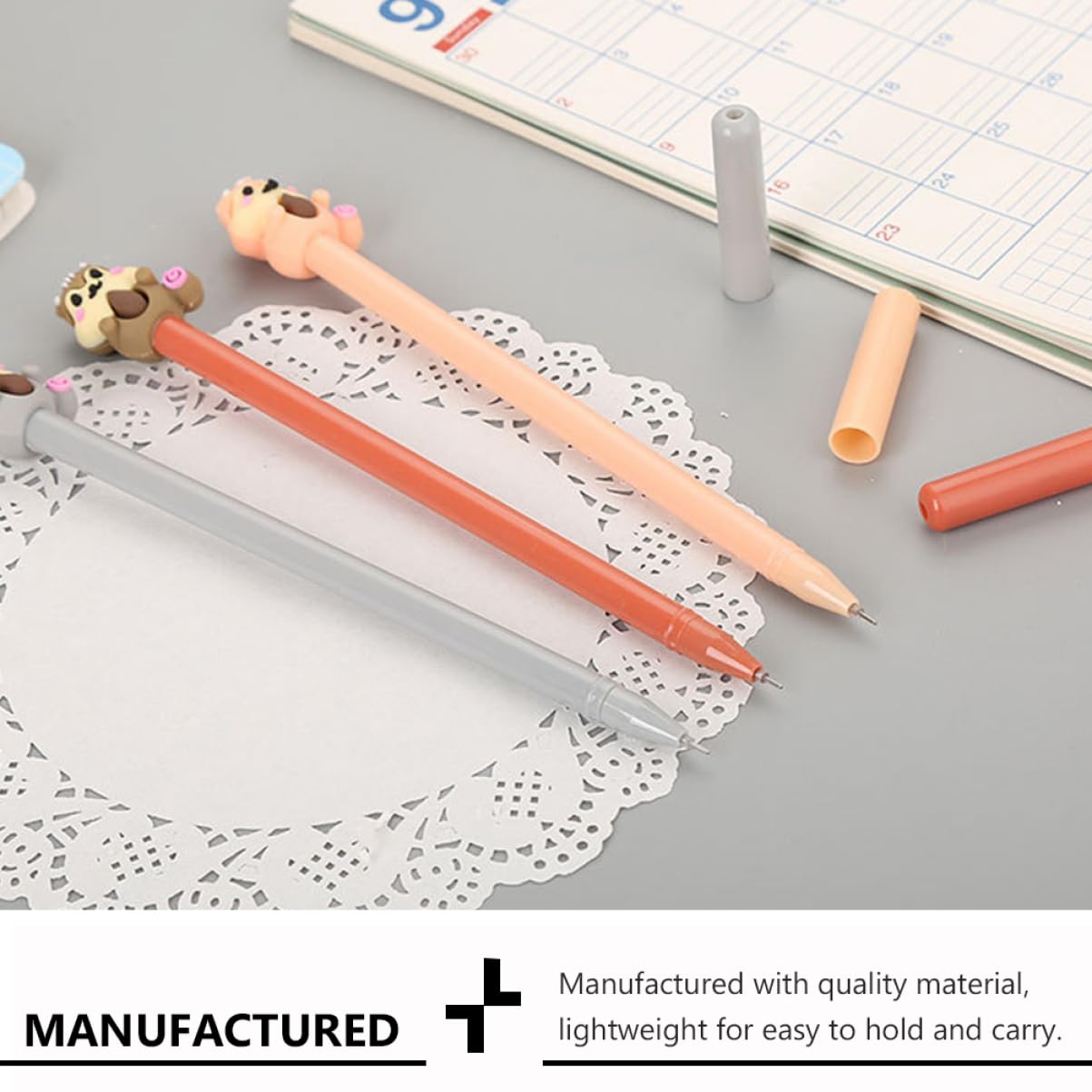 MAGICLULU 30pezzi Pz Penne Gel Adorabili Forma Di Scoiattolo Per Studenti Di Cancelleria Creativa Stili multipli