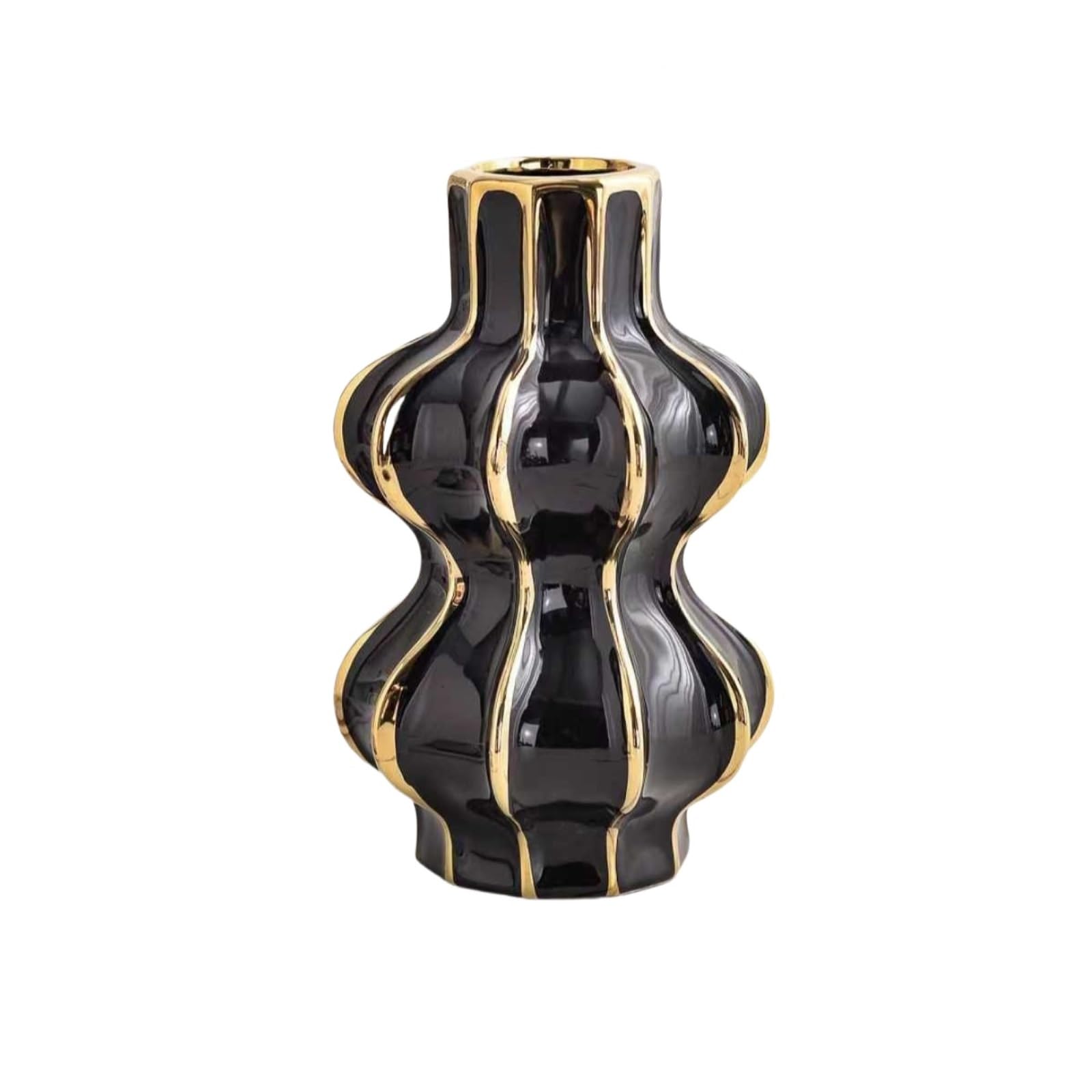 Flower Holder Classic Ceramic Flower Vase For Dining Room Tabletop For Centerpiece