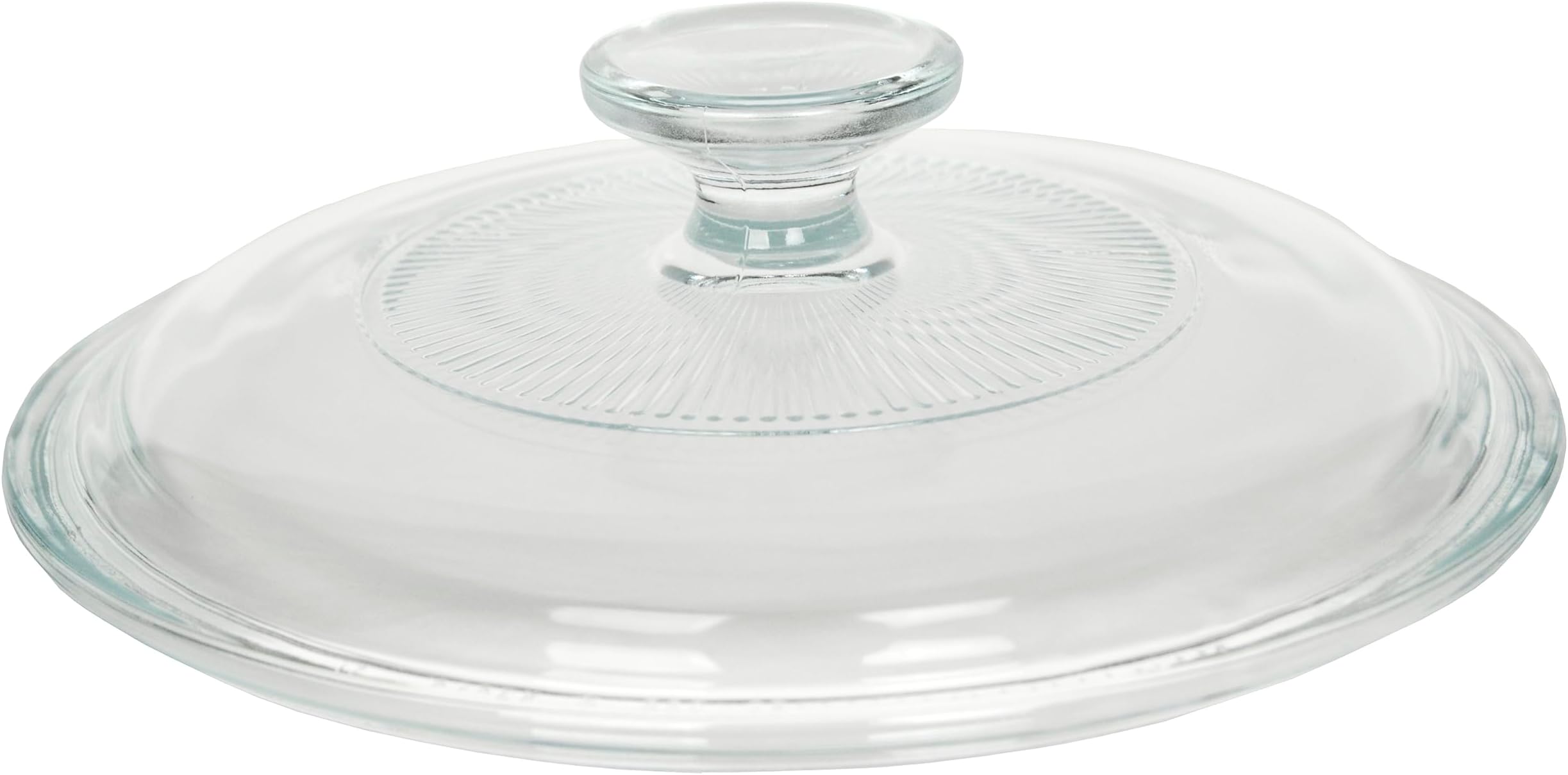 CorningWare G-5C Clear 1.5 Quart Fluted Round Replacement Glass Lid