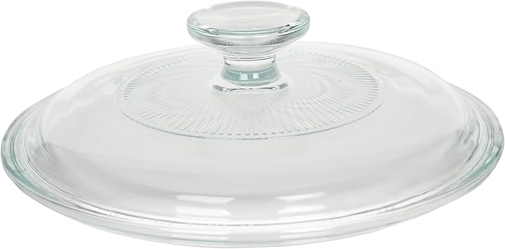 CorningWare G-5C Clear 1.5 Quart Fluted Round Replacement Glass Lid