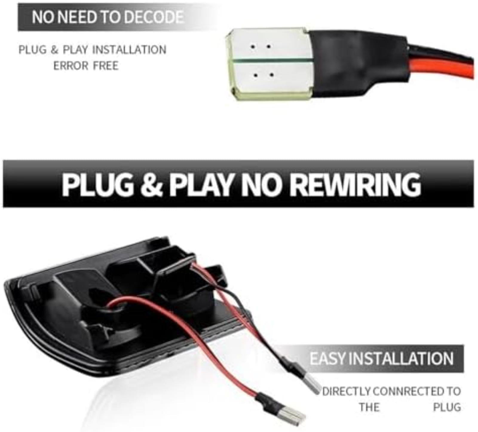 Lampka kontrolna w lusterku bocznym, dla F250, dla F350, dla F450, dla ford F550, dla Super, dla Duty 2008-2013-2016 1 para świateł obrysowych LED Lampa tylna (2pcs Smoke Lens)
