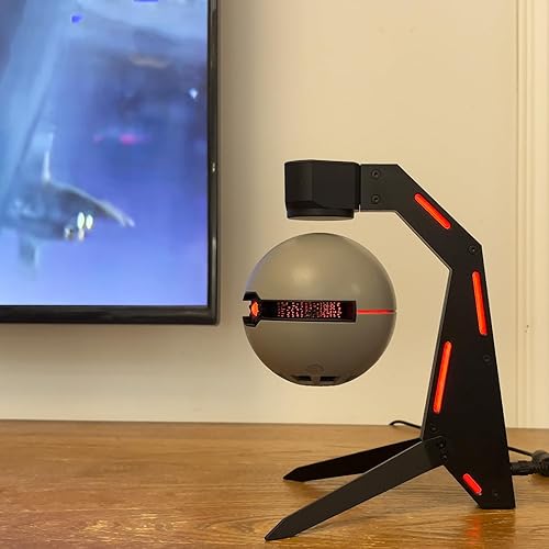 Miniatura 5 de SK2 - Altavoz Bluetooth de levitación magnética, increíbles regalos de ciencia ficción para hombres, base de aleación de aluminio, puerto de carga