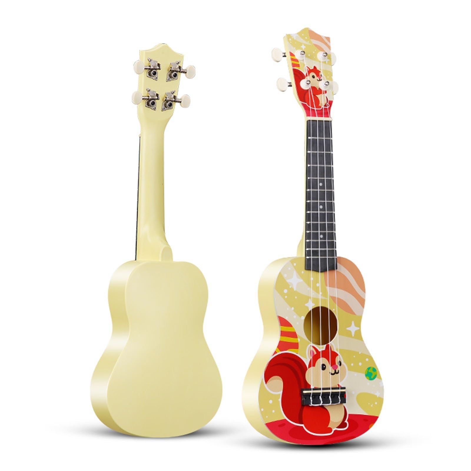 Ukulele Per Principianti Ukulele In ABS Da 21 Pollici Adatto Per Strumenti Musicali Portatili Con Modello Creativo Di Piccola Chitarra(2)