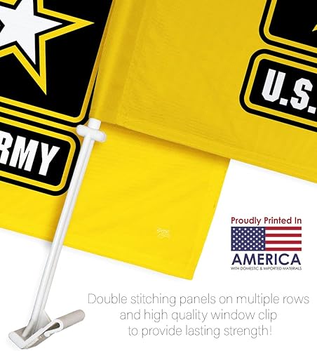 Miniatura 3 de Bandera de coche del ejército de Estados Unidos, bandera vintage de Estados Unidos, paquete de banderas americanas para carros, pancarta para