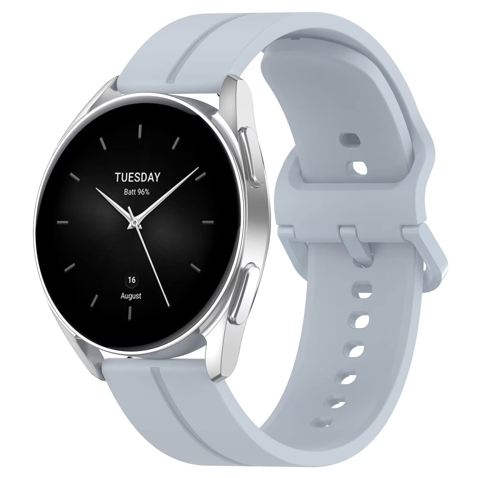 FTRONGRT 22mm Cinturino Compatibile con Xiaomi Watch Sport, Silicone Cinturino di Ricambio Compatibile con Xiaomi Watch Sport-Azzurro