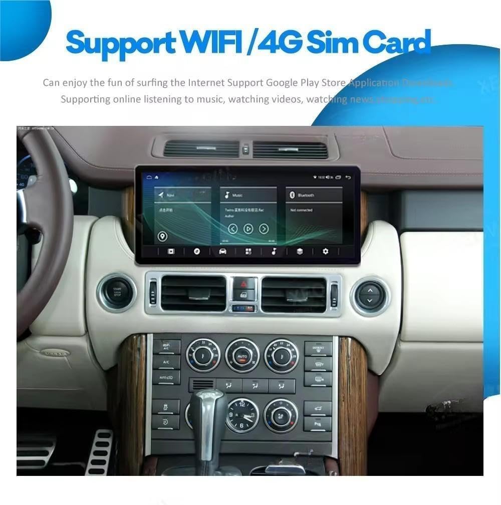 Rolax Android 13 12.3 inch Stereo Radio Carplay Car Multimedia Video Player GPS Navigation Compatible with Honda Acura RDX 2013 2014 2015 2016 for Infiniti M35 2003-2010 WiFi Bluetooth
