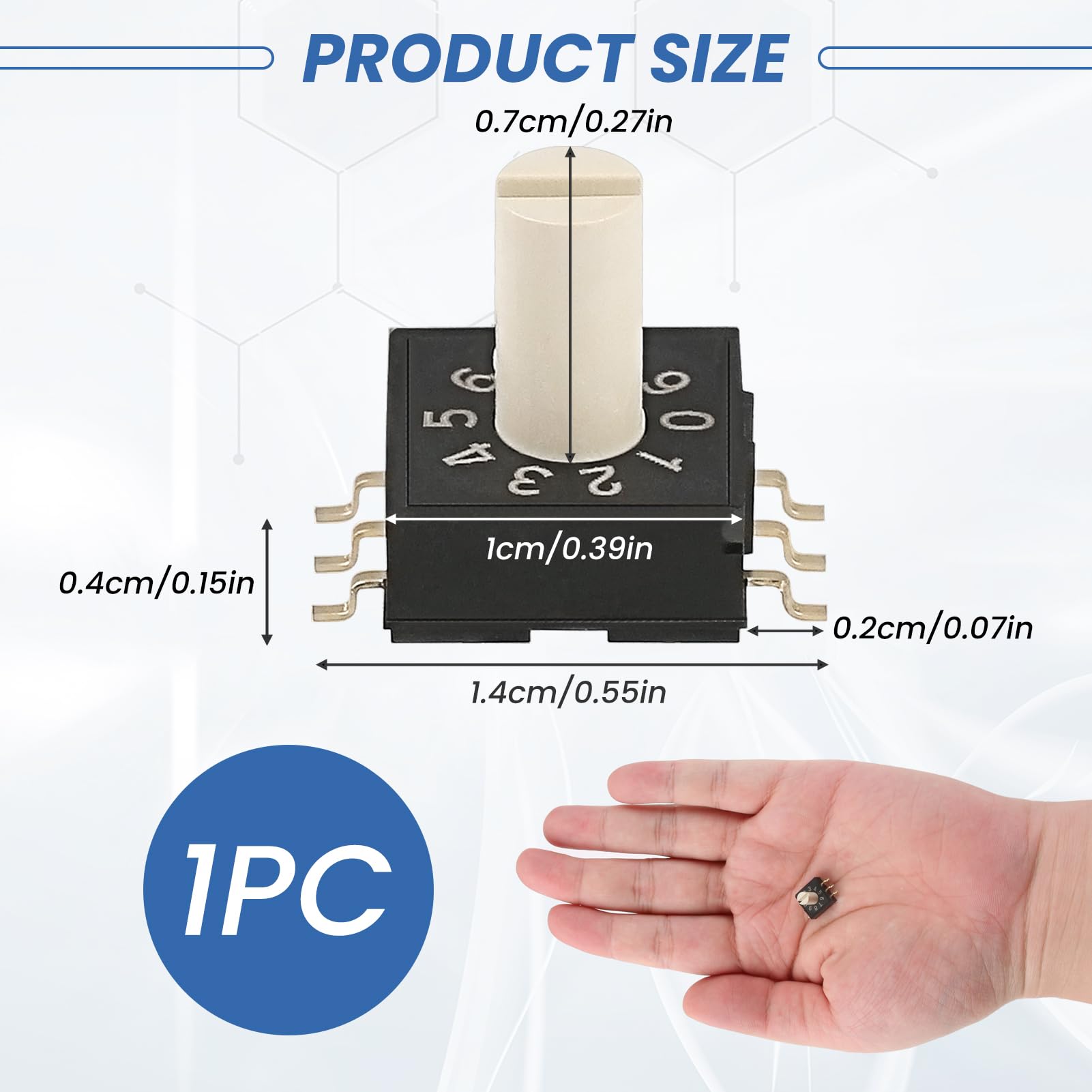 Interruttore Encoder Rotante RM3HAF-10 Per Lunii Story Box E Dispositivi Audio/Video – Ricambio Con Maniglia 3:3 - 3