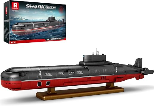 Reobrix Military Nuclear Submarine Building Toy for Adults, 1250 Technics 941-type Watercraft Boat Collectible Decor, 33048 Army Brick Deep Sea Model Toys for Childs Kids Teens 14+ 2895 PCS